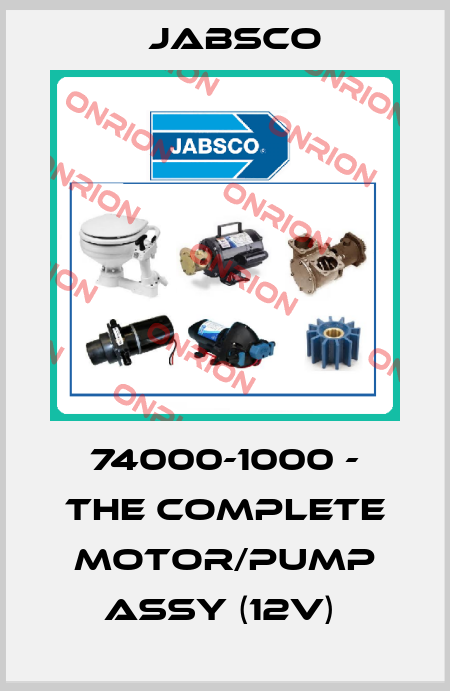 74000-1000 - THE COMPLETE MOTOR/PUMP ASSY (12V)  Jabsco