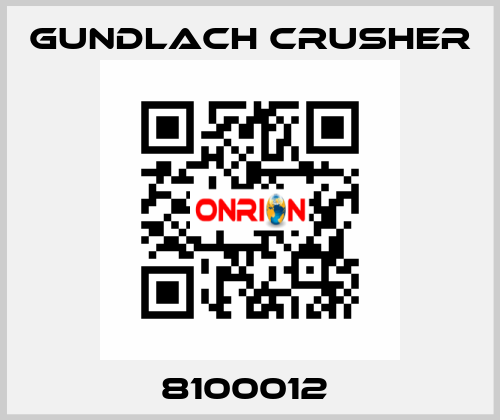 8100012  Gundlach Crusher