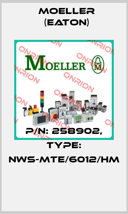 P/N: 258902, Type: NWS-MTE/6012/HM  Moeller (Eaton)