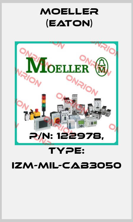 P/N: 122978, Type: IZM-MIL-CAB3050  Moeller (Eaton)