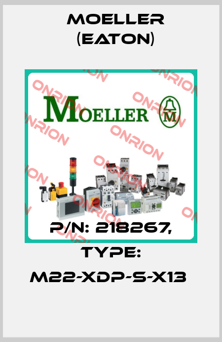 P/N: 218267, Type: M22-XDP-S-X13  Moeller (Eaton)
