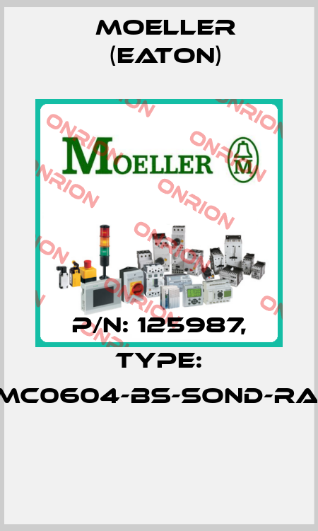 P/N: 125987, Type: XMC0604-BS-SOND-RAL*  Moeller (Eaton)