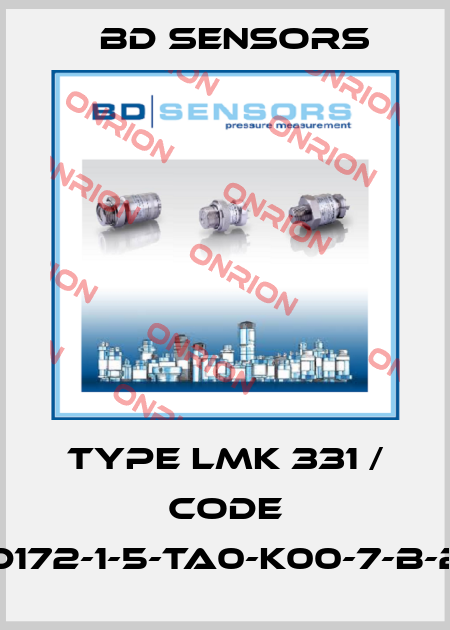 Type LMK 331 / Code 460-D172-1-5-TA0-K00-7-B-2-000 Bd Sensors