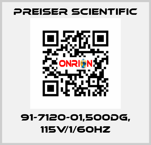 91-7120-01,500DG, 115V/1/60HZ Preiser Scientific
