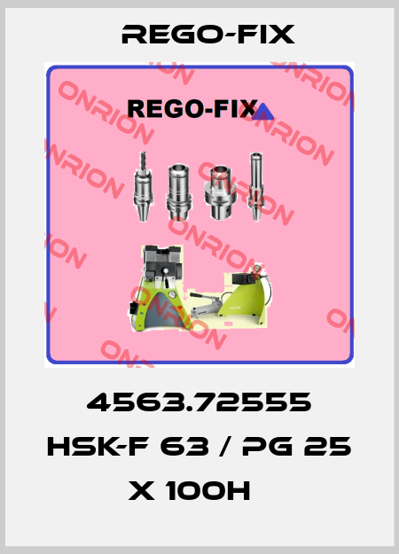 4563.72555 HSK-F 63 / PG 25 x 100H   Rego-Fix