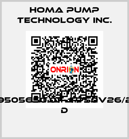 9505650.01 - TP50V26/2 D Homa Pump Technology Inc.