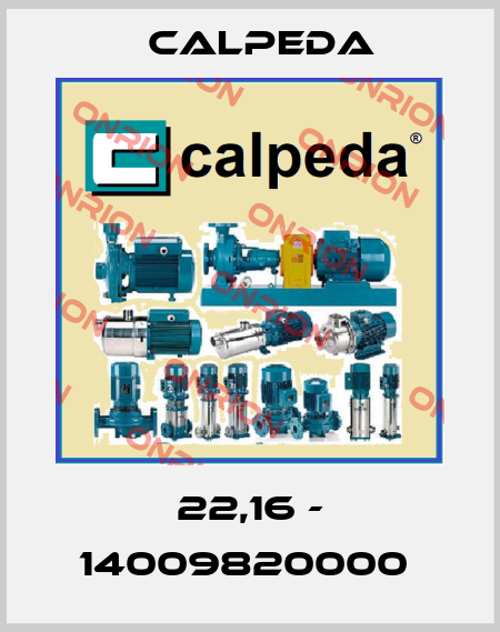 22,16 - 14009820000  Calpeda
