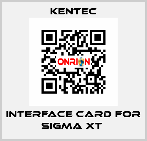 Interface Card For Sigma XT  Kentec