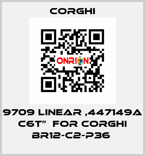 9709 LINEAR ,447149A C6T”  FOR CORGHI BR12-C2-P36  Corghi