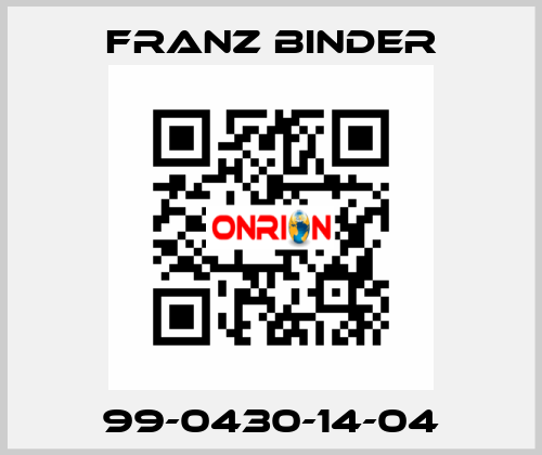 99-0430-14-04 FRANZ BINDER