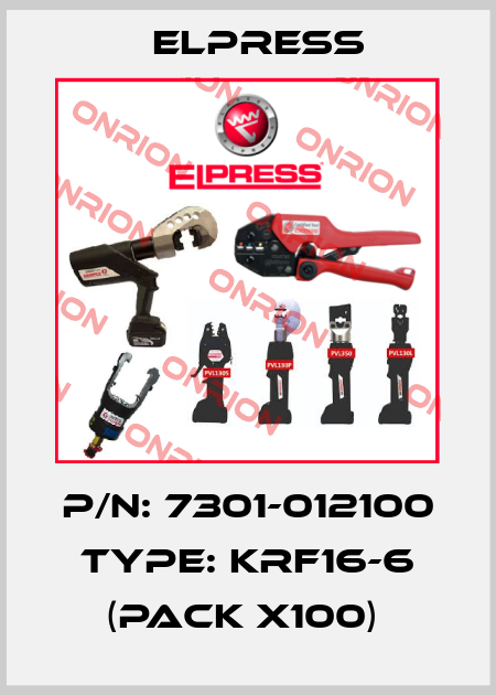 P/N: 7301-012100 Type: KRF16-6 (pack x100)  Elpress