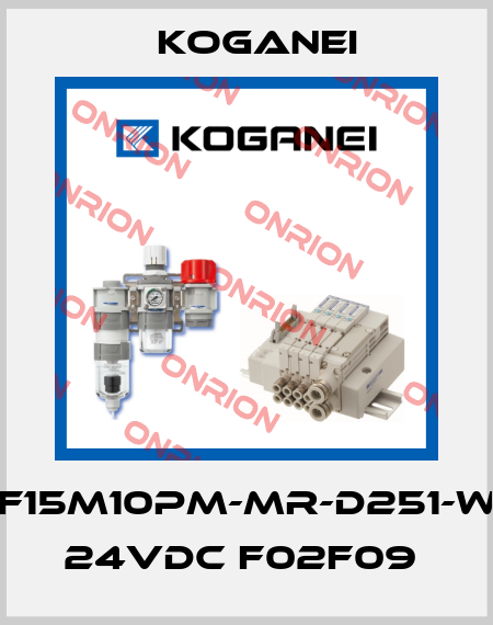 F15M10PM-MR-D251-W 24VDC F02F09  Koganei
