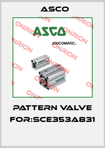 PATTERN VALVE FOR:SCE353A831  Asco