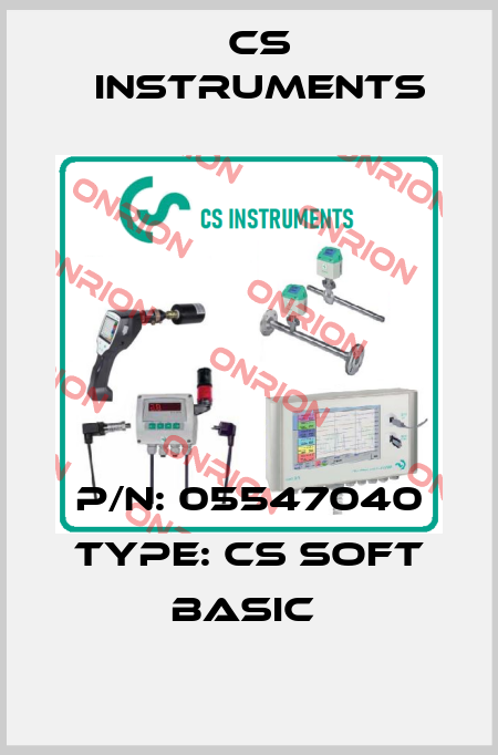P/N: 05547040 Type: CS Soft Basic  Cs Instruments