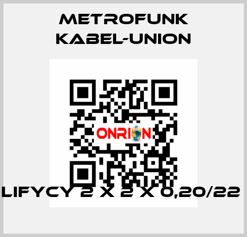 LifYCY 2 x 2 x 0,20/22  METROFUNK KABEL-UNION