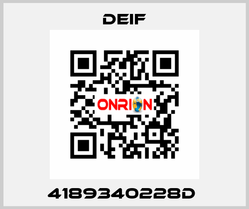 4189340228D  Deif