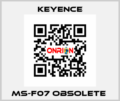 MS-F07 Obsolete  Keyence