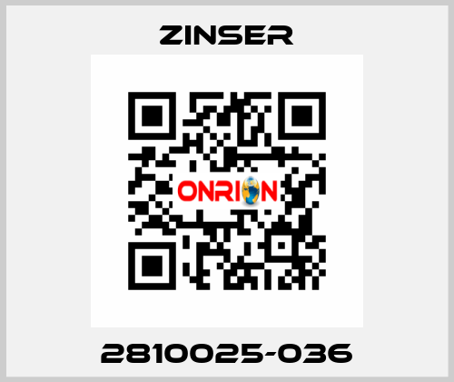 2810025-036 Zinser