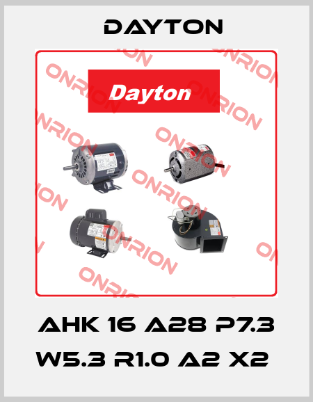 AHK 16 A28 P7.3 W5.3 R1.0 A2 X2  DAYTON