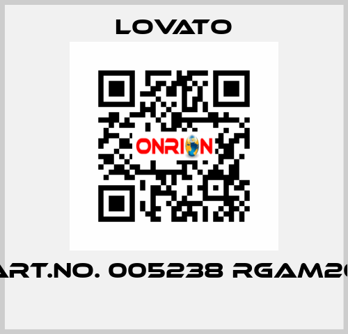 ART.NO. 005238 RGAM20  Lovato