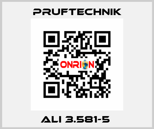 ALI 3.581-5  Pruftechnik