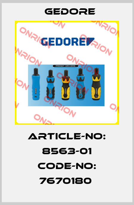 Article-No: 8563-01 Code-No: 7670180  Gedore