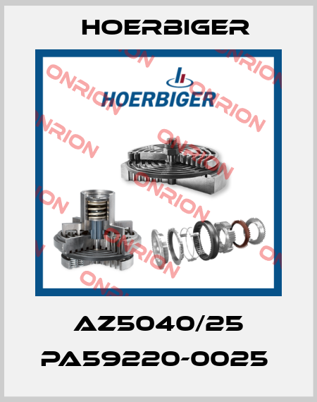 AZ5040/25 PA59220-0025  Hoerbiger