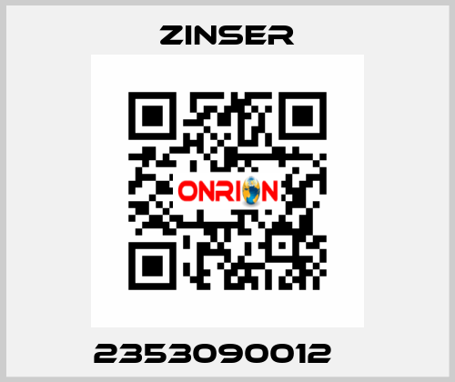 2353090012    Zinser