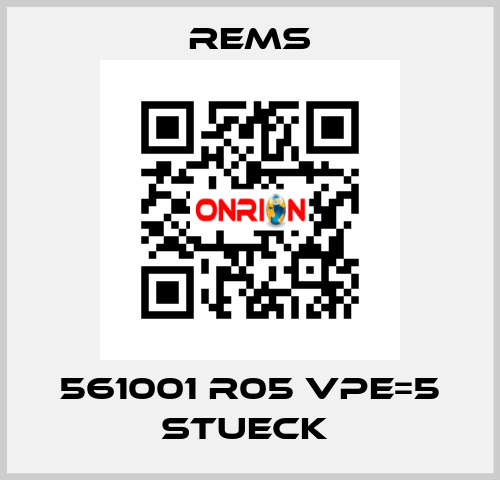 561001 R05 VPE=5 stueck  Rems