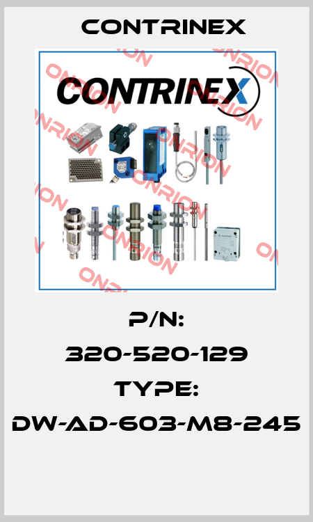 P/N: 320-520-129 Type: DW-AD-603-M8-245  Contrinex
