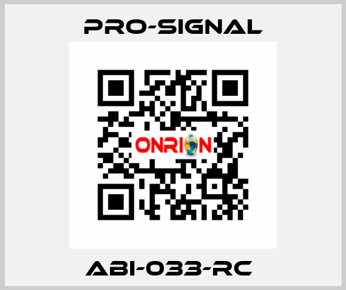 ABI-033-RC  pro-signal