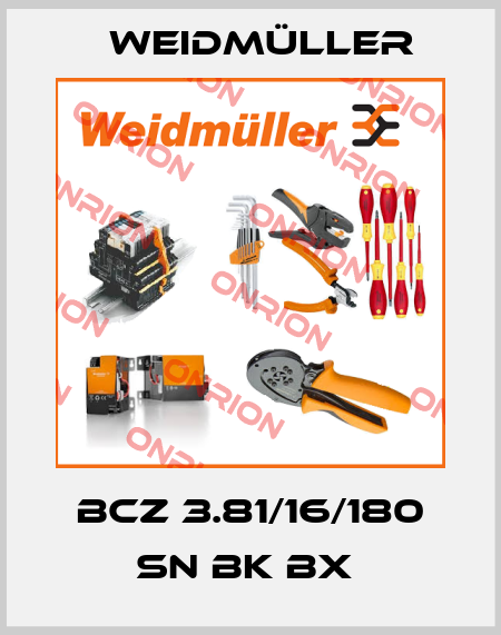 BCZ 3.81/16/180 SN BK BX  Weidmüller