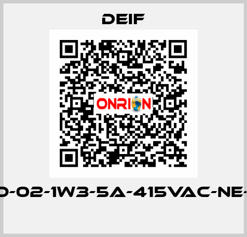 RMP-121D-02-1W3-5A-415VAC-NE-230VAC  Deif