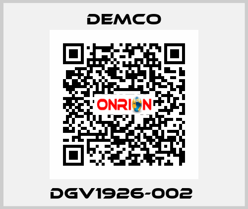 DGV1926-002  Demco