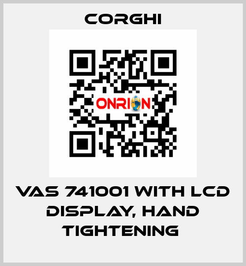 VAS 741001 with LCD display, hand tightening  Corghi