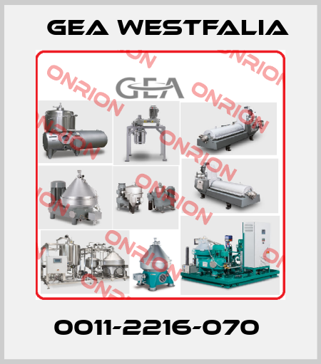 0011-2216-070  Gea Westfalia