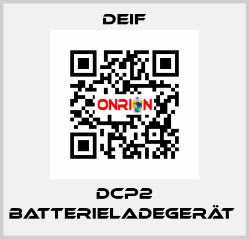 DCP2 Batterieladegerät  Deif