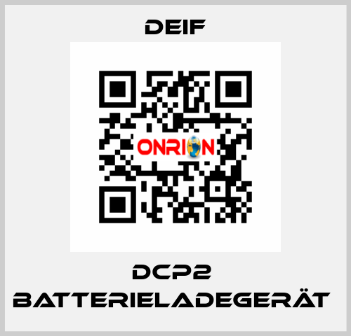 DCP2  Batterieladegerät  Deif