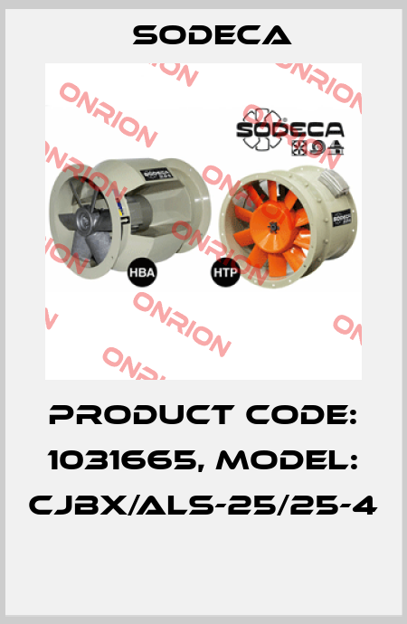Product Code: 1031665, Model: CJBX/ALS-25/25-4  Sodeca