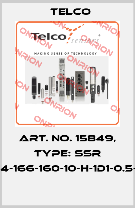 Art. No. 15849, Type: SSR 01-4-166-160-10-H-1D1-0.5-J8  Telco