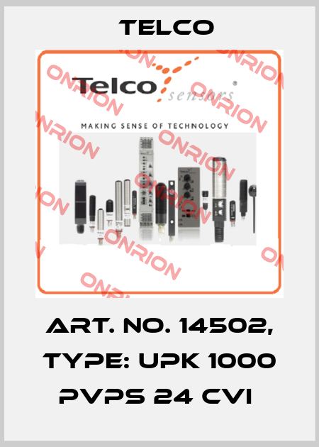 Art. No. 14502, Type: UPK 1000 PVPS 24 CVI  Telco