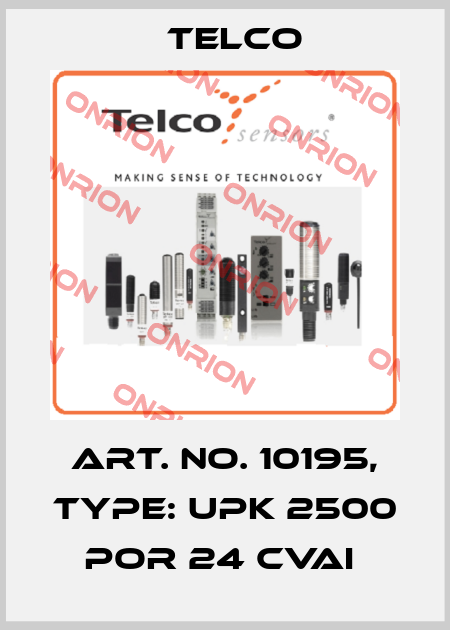 Art. No. 10195, Type: UPK 2500 POR 24 CVAI  Telco
