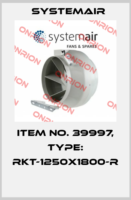 Item No. 39997, Type: RKT-1250x1800-R  Systemair