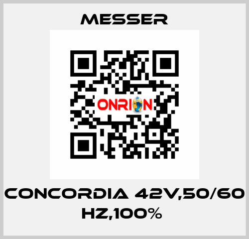 CONCORDIA 42V,50/60 HZ,100%  Messer