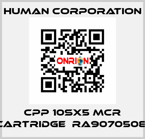 CPP 10SX5 MCR CARTRIDGE  RA9070508  Human Corporation