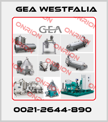 0021-2644-890  Gea Westfalia