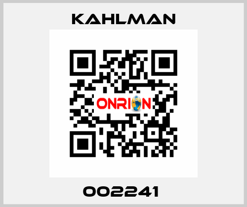 002241  Kahlman