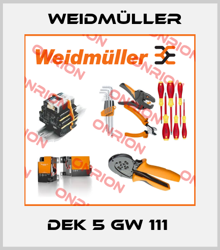 DEK 5 GW 111  Weidmüller