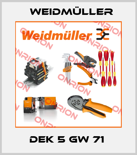 DEK 5 GW 71  Weidmüller