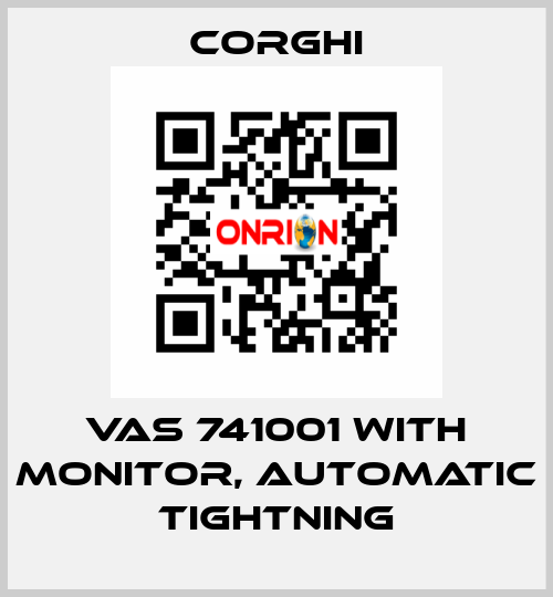 VAS 741001 with monitor, automatic tightning Corghi